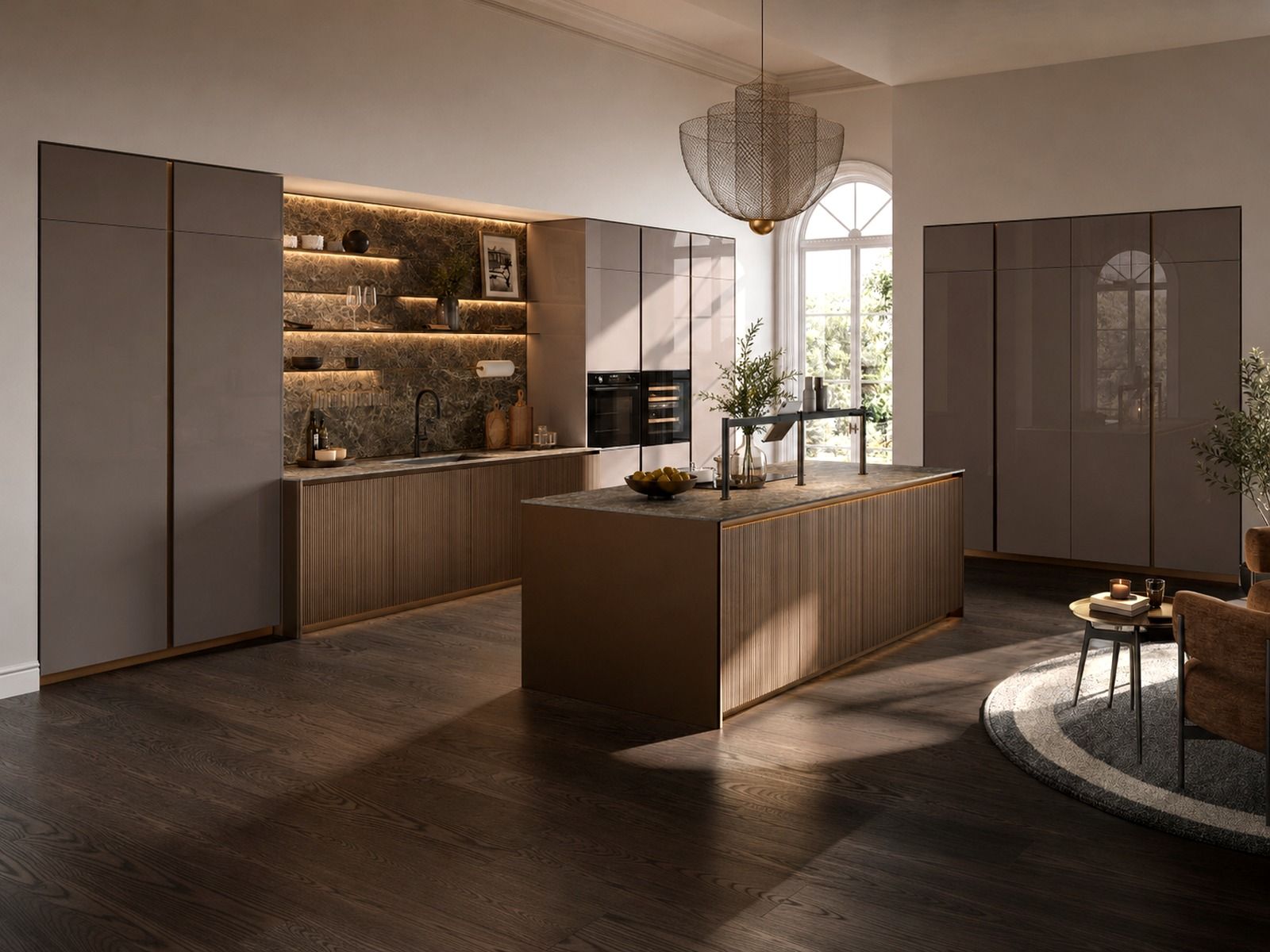 Composizione cucina con isola